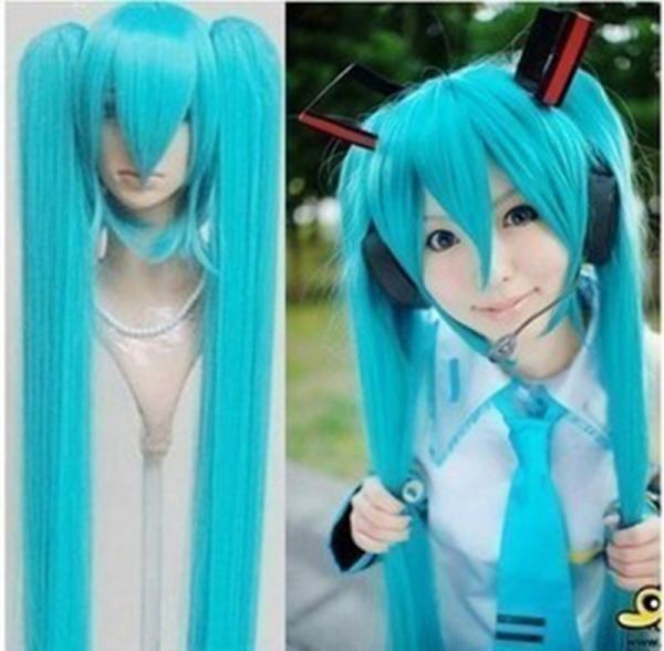 Peruca Azul Miku Vocaloid