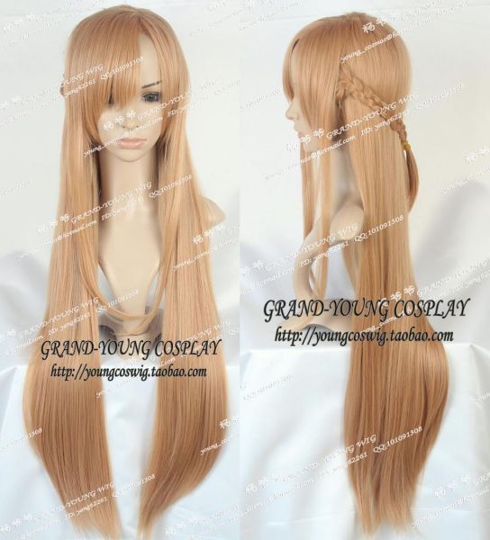 Peruca Castanha Longa Asuna