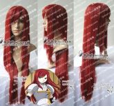 Peruca Vermelha Longa Erza Fairy Tail
