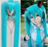 Peruca Azul Miku Vocaloid